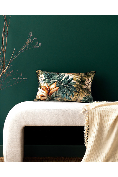 Madame Coco Florent Throw Pillow - Cover Model