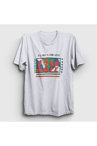 Presmono Μπλουζάκι Unisex White Vintage Talking Heads - 493921 ττ