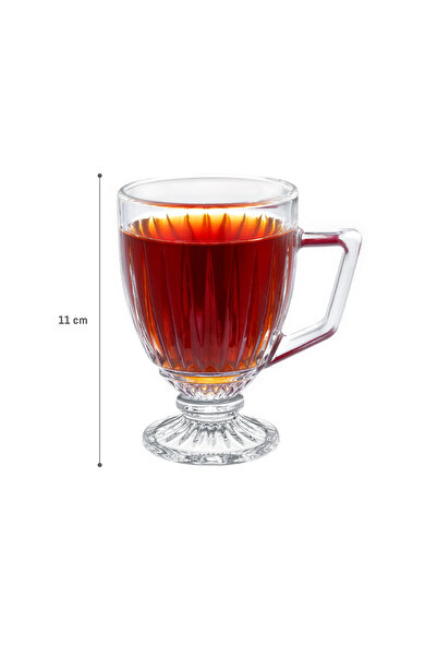 Madame Coco Annecy 4'lü Çay Fincanı Seti - Şeffaf - 190 ml