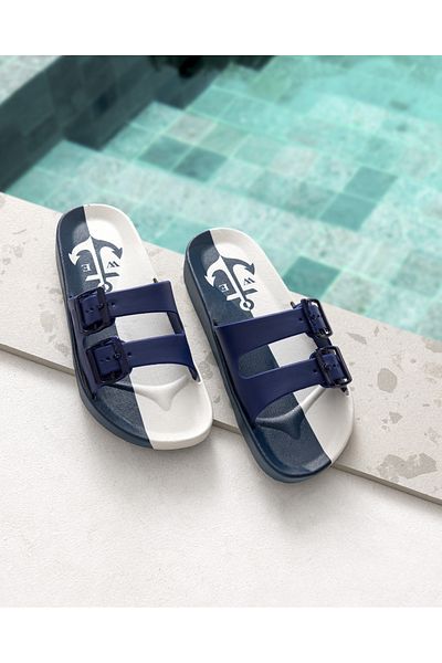 Madame Coco Raphaël Men's Slippers - Navy Blue, Comfortable and Stylish Design