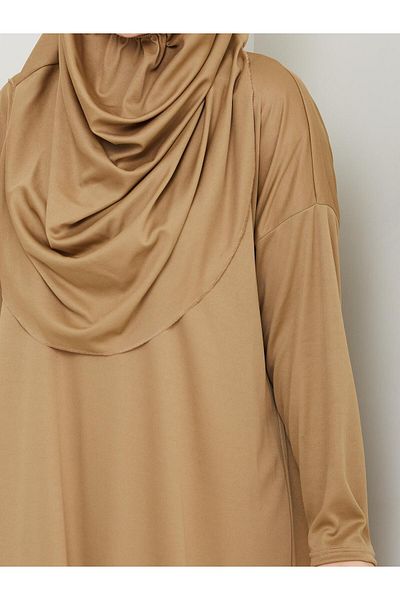 MODAMÜNASİP Our Prayer Dress with Hijab in Light Denier Fabric