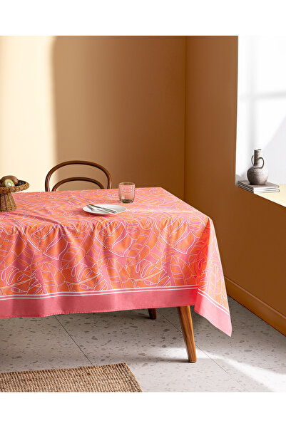 Madame Coco Grenoble Polycotton Tablecloth - Pink - 160X160 cm