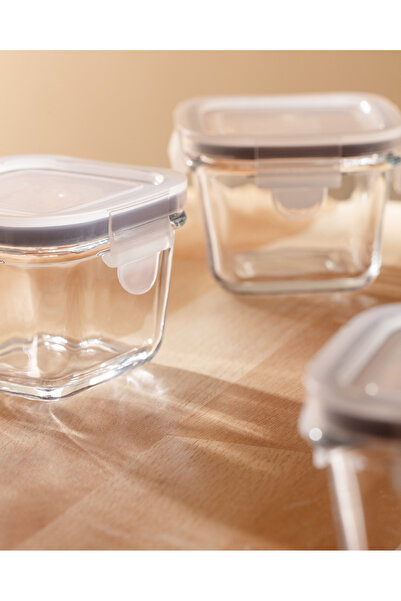 Madame Coco Marle 3'lü Kare Mini Saklama Kabı - 150ML