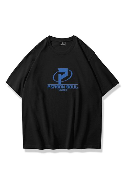 Trendiz Unisex Person Soul Tshirt Μαύρο