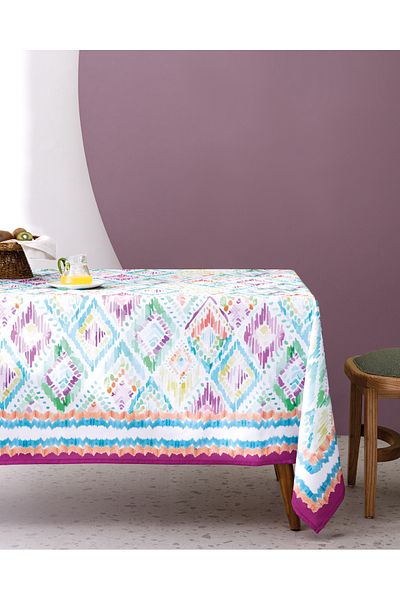 Madame Coco Fata de masa Nivelle 150x250 cm Mov/Albastru