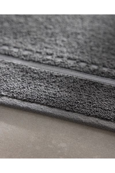 Madame Coco Angeline Cotton Foot Towel - Anthracite - 50x80cm- for Collections