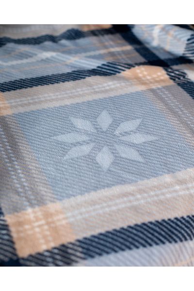 Madame Coco Welsoft Fleece Printed Tv Blanket - Light Blue