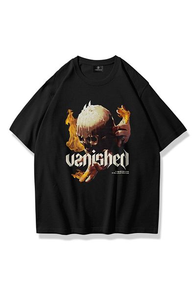 Trendiz Μαύρο μπλουζάκι Unisex Vanished