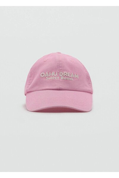 MANGO Kids İşlemeli vizör şapka