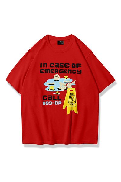 Trendiz Unisex Emergency T-shirt Red
