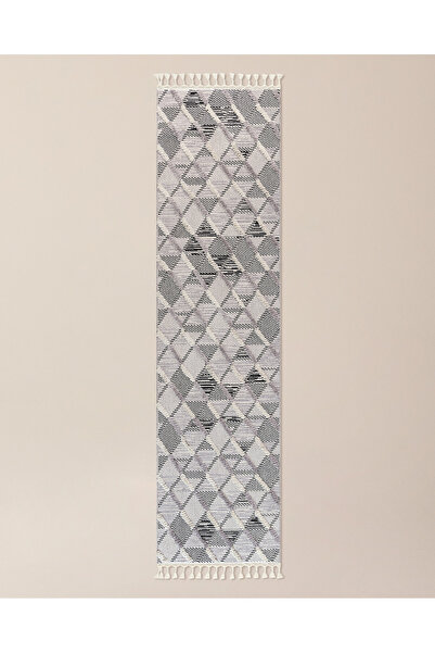 Madame Coco Coleus Halı - Gri - 80x300 Cm