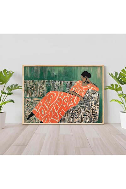 woodhomeworks Tek Bohem Tablo Salon Ofis Dekor Ttk