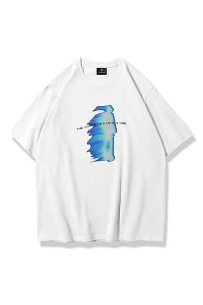 Trendiz Unisex Journey Tshirt Λευκό