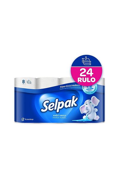 Selpak Paper Towel Oil Absorbing 24 Rolls