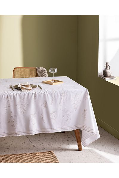 Madame Coco Fata de masa Sarthe Alb/Bej - 160x200 cm