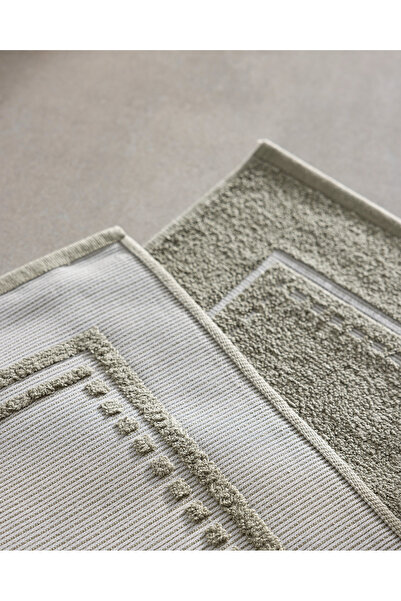 Madame Coco Angeline Cotton Foot Towel - Khaki 50x80 Cm - Natural Collection