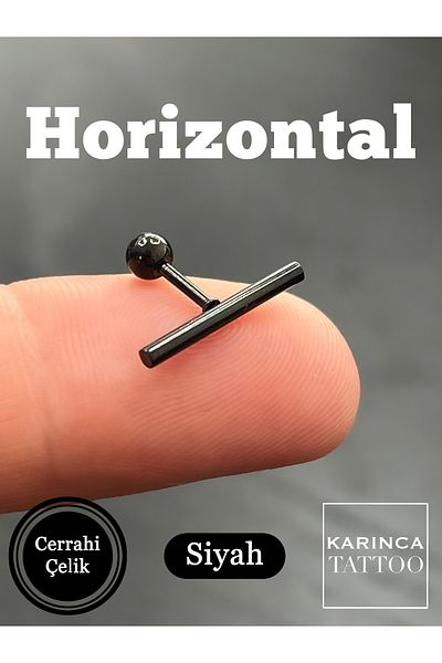 Karınca Piercing Tragus Piercing - Conch Flat Forward Helix, Lip Cartilage and Ear Earring Horizontal Ant Piercing