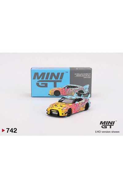 mini gt 1/64 رطل-صورة ظلية Works Gt Nissan 35gt-rr Ver.1 Lbwk Kuma Mgt00742