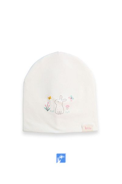 Kardelen Butik Denizli 100% Cotton Double Layer Baby Girl Combed Cotton Beret (0-18 Months)