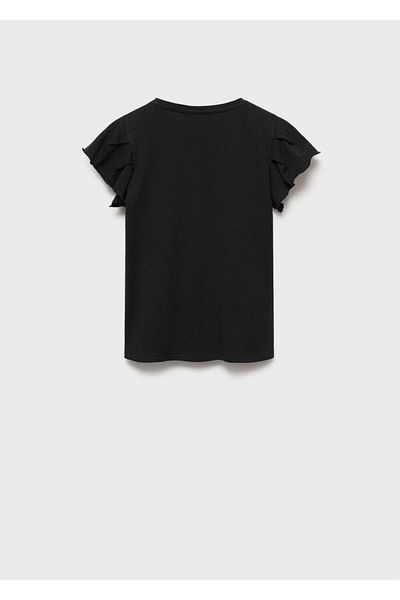 MANGO Kids Short-Sleeved Ruffle T-Shirt