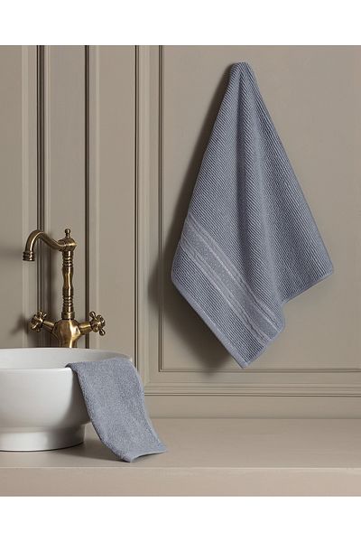 Madame Coco Alice Face Towel - Navy Blue - 50X80 cm