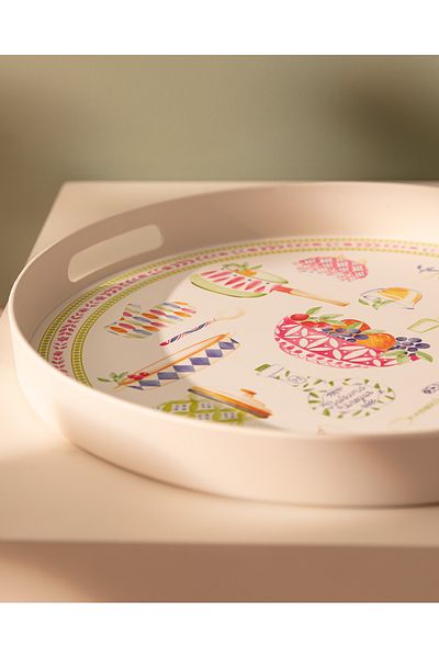 Madame Coco Round Tray - Cuisine