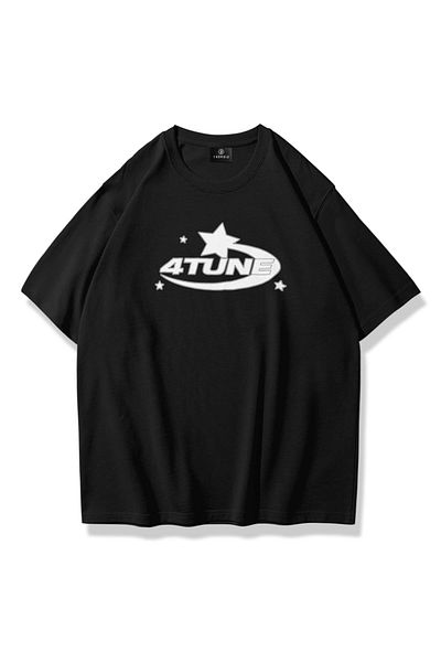 Trendiz Unisex 4tune T-shirt Μαύρο
