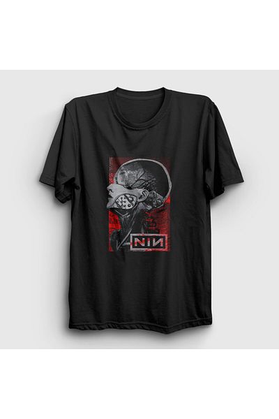 Presmono Унисекс черна тениска Rock Nin Nine Inch Nails - 486998tt