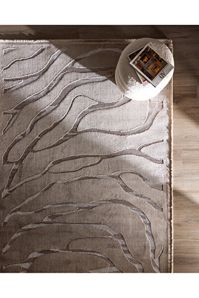 Madame Coco Farce Halı - Bej - 160x230 cm