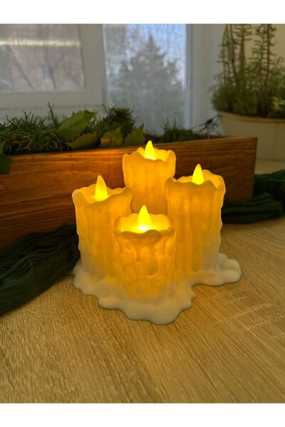 3DSS Dekor Şamdan, Led  mumlu dekoratif kullanım