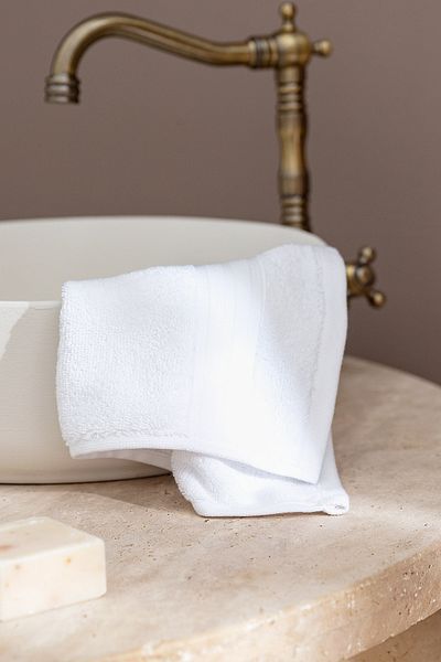 Madame Coco Πετσέτα προσώπου Martha (TENCEL ™ ) - Λευκό - 50x80 εκ