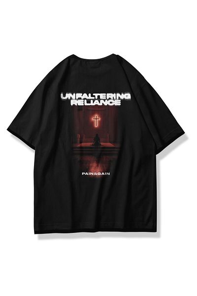 Trendiz Μαύρο Unisex Unfaltering T-Shirt