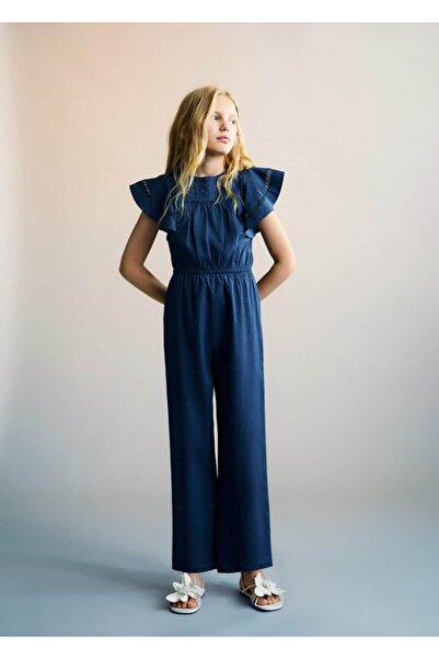 MANGO Kids Довгий комбінезон з вишивкою