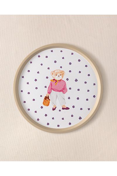 Madame Coco Patrice Bear Round Tray