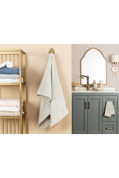 Madame Coco Maynor Border Flush Bath Towel