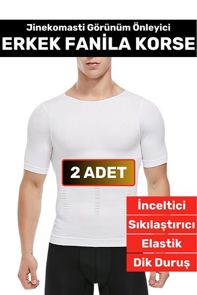 Wintoup Special Production Gynecomastia Upright Posture Enhancer Belly Firming Elastic Men's Undershirt Corset 2 Pieces