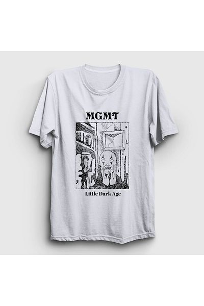 Presmono Λευκό μπλουζάκι Little Dark Age Rock Mgmt Unisex - 490347 ττ
