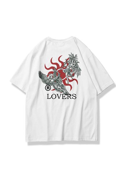 Trendiz Unisex Lovers Tshirt Λευκό
