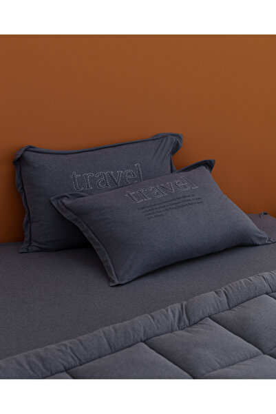 Madame Coco Bobigny Supersoft Çift Kişilik Comforter Set - Indigo