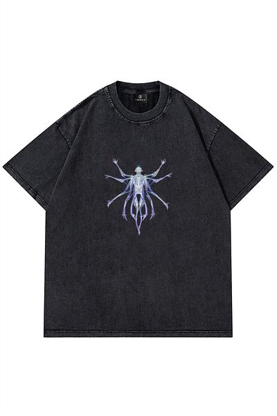 Trendiz Μπλουζάκι Unisex Alien Washable Anthracite Anthracite