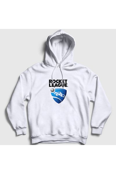 Presmono Φούτερ Rocket League Unisex με λευκή κουκούλα - Λογότυπο 491650 ττ