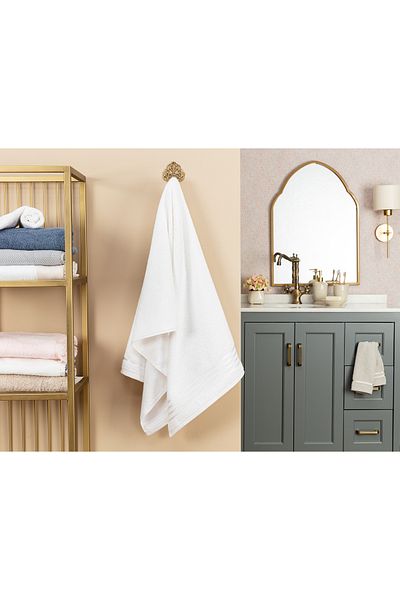 Madame Coco Maynor Border Flush Bath Towel