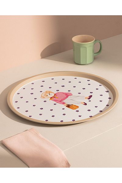 Madame Coco Patrice Bear Round Tray
