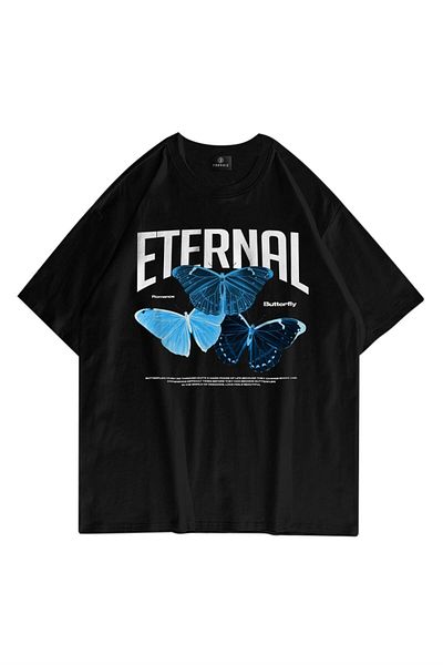 Trendiz Unisex Μαύρο Eternal T-Shirt