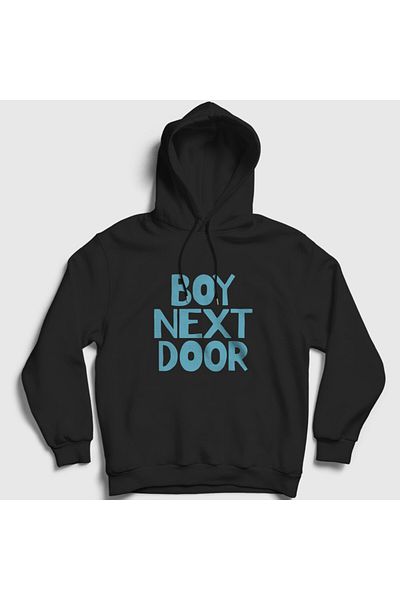 Presmono Унисекс суитшърт с качулка Boynextdoor K Pop - черен - 490970tt