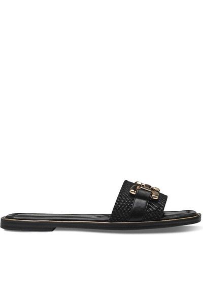 Tamaris Black Slippers Womens Shoes