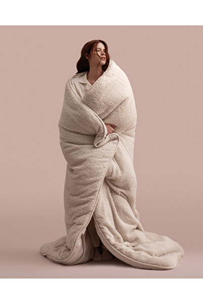 Madame Coco Бежевий двоспальний ковдра Bastien