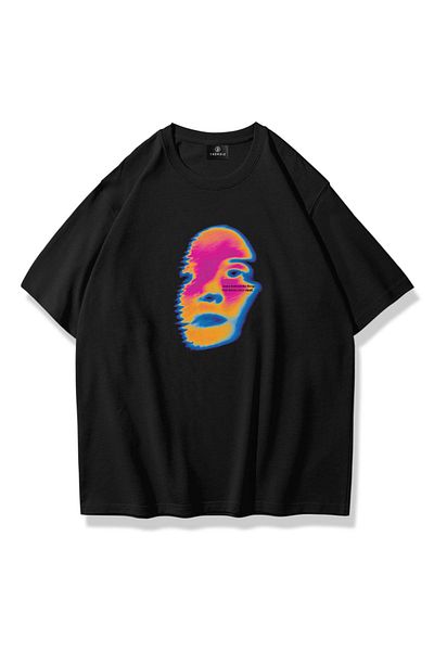 Trendiz Μαύρο μπλουζάκι Unisex 'Leave Behind'