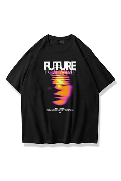 Trendiz Μαύρο Unisex Future T-Shirt