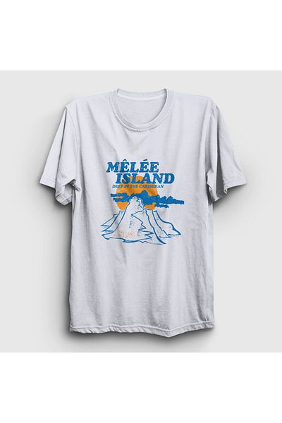 Presmono Unisex Λευκό - Μπλουζάκι Melee Guybrush Threepwoo Monkey Island 492127 ττ